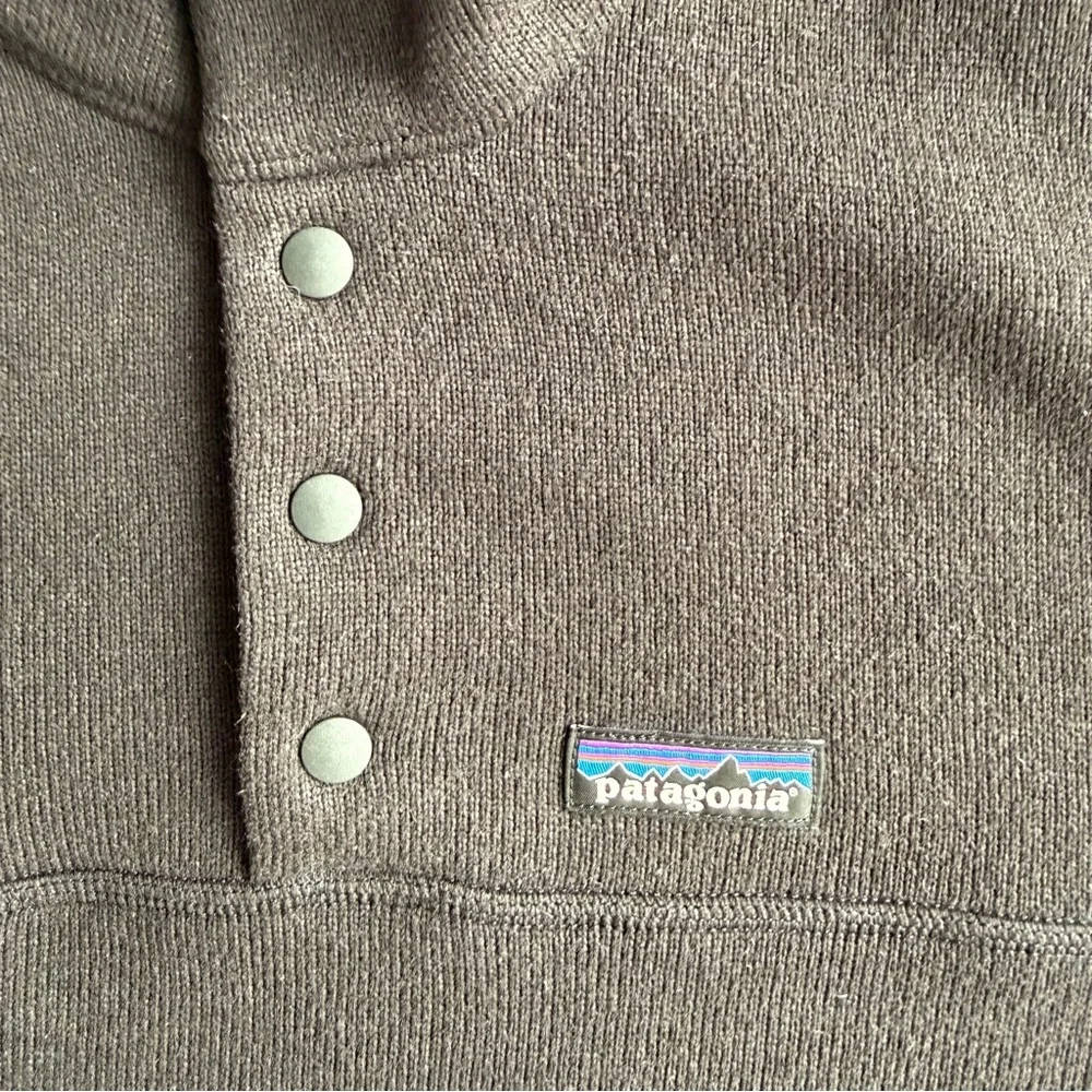 Patagonia Womens Small Fleece Snap Button Pullover Jacket Gray Outdoor Hiking - Picture 3 of 9